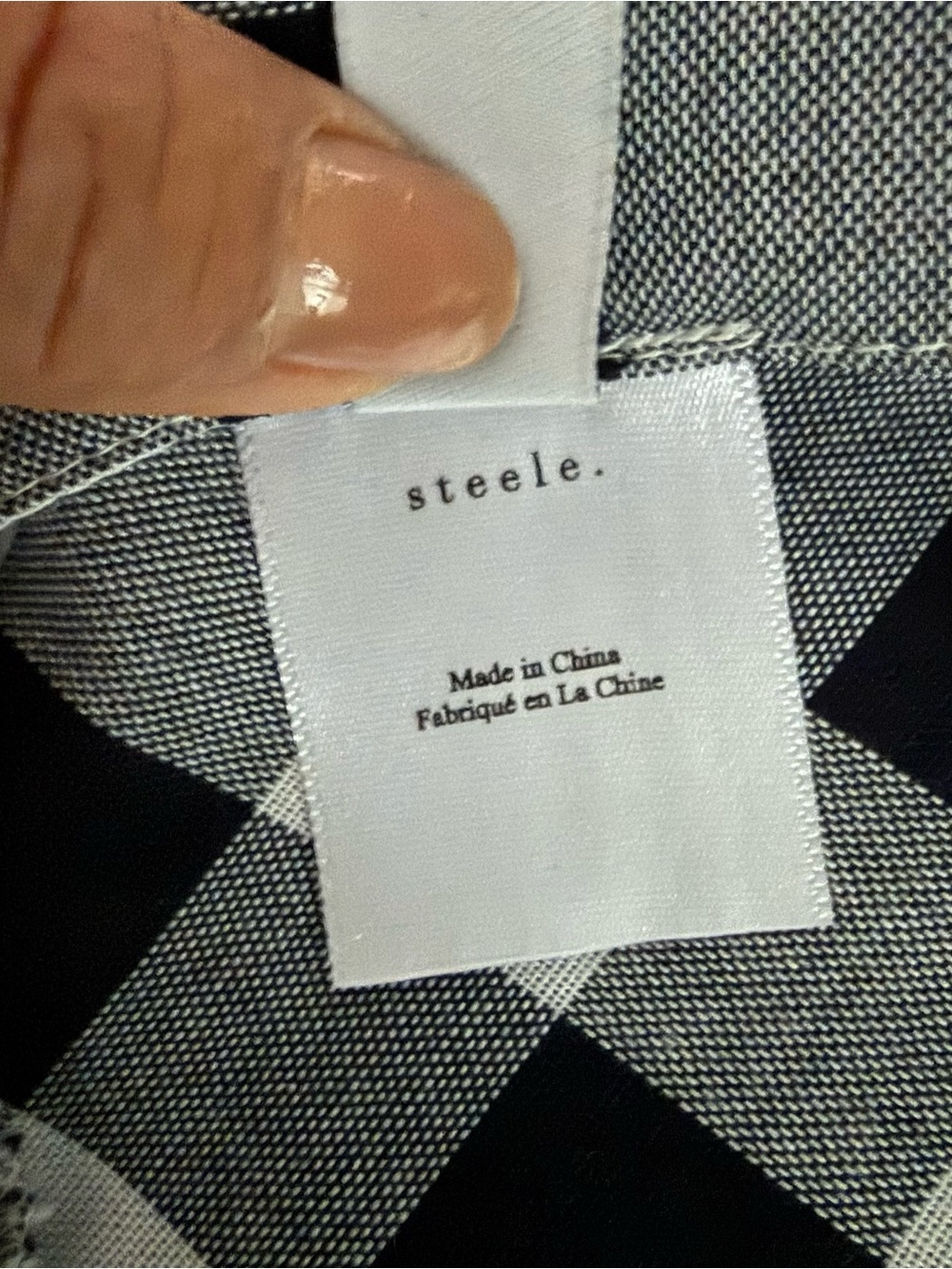 Steele For Anthropologie Brigette Gingham Blue & White Maxi Dress - Picture 6 of 8